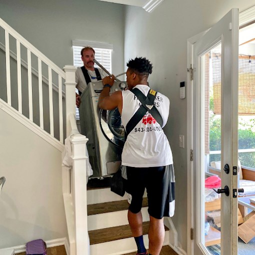 Firefighter Movers on a residential move in Bluffton